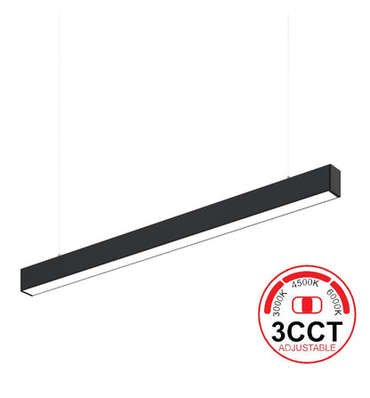 Pantalla lineal led CCT línia continua negra