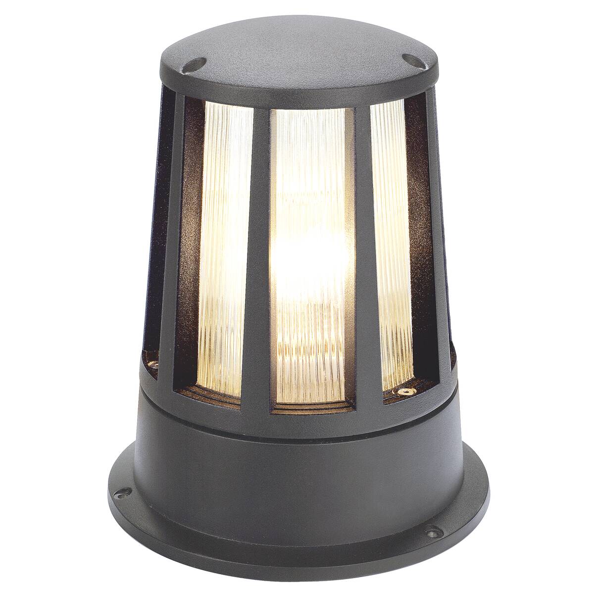 Balisa Exterior Alumini Antracita E27 IP54 - Lluminària de Peu per a Jardí