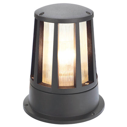 Balisa Exterior Alumini Antracita E27 IP54 - Lluminària de Peu per a Jardí