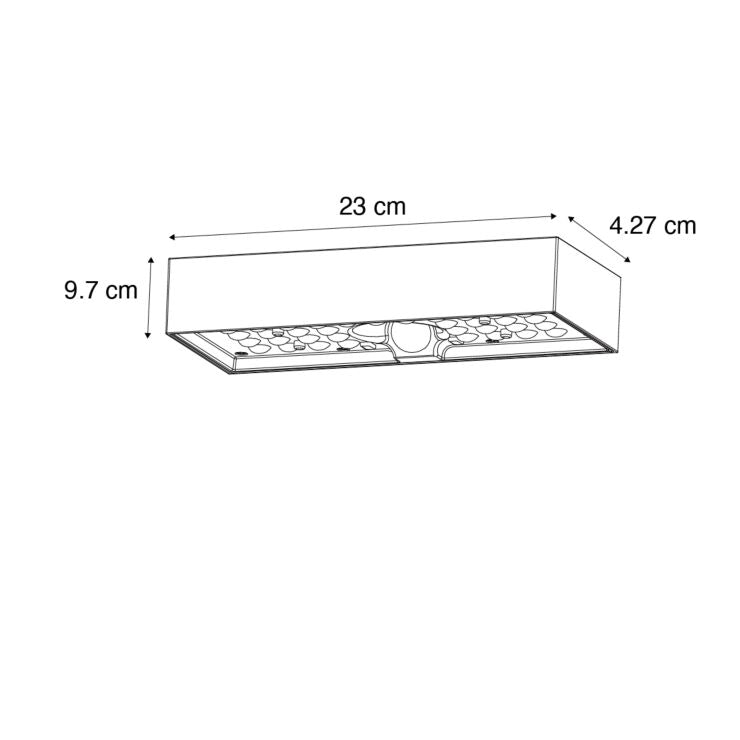 Aplique de pared Solar LED  con una potencia de 6W y una luminosidad de 800 lúmenes, con temperaturas de color de 3000K y 4000K. Equipado con un chip LED SMD2835 y una batería integrada de 11.1 w/h, además de un panel solar monocristalino de 2,8W. Fabricado en ABS + PC, este aplique cuenta con una óptica luminosa de 120º y una clasificación IP65, ideal para uso exterior. Incluye sensor PIR crepuscular y de movimiento. Batería integrada de 11.1 w/h. Clasificación IP65