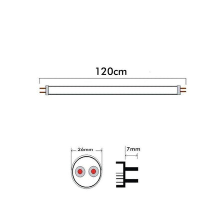 Tubo LED de 120cm profesional con  alta luminosidad de 3.200 lm con los leds de Osram de 170 lm/w, con Factor de Potencia +0.90 y una potencia de 20W. Supone una excelente y económica solución para la sustitución de tubos fluorescentes T8 existentes o para obra nueva 