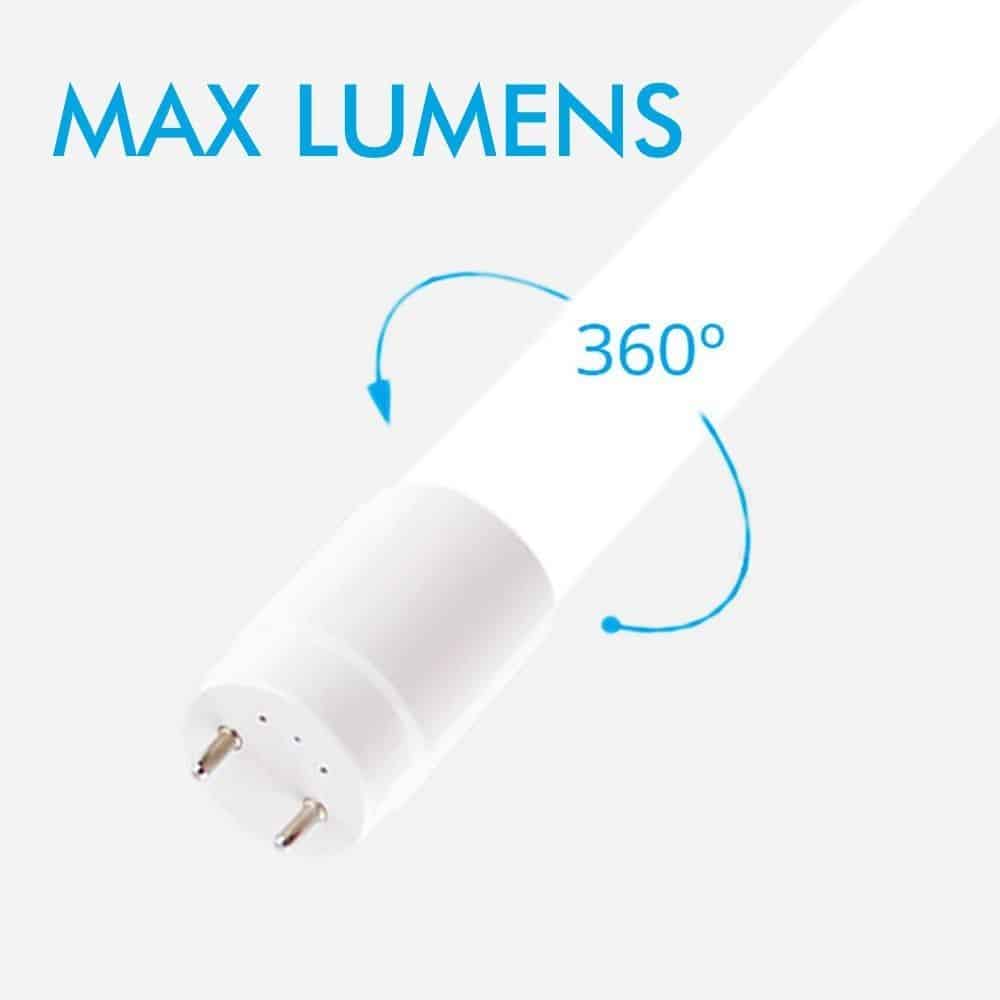 Tubo LED de 150cm profesional con  alta luminosidad de 4.250 lm con los leds de Osram de 170 lm/w, con Factor de Potencia +0.90 y una potencia de 25W. Supone una excelente y económica solución para la sustitución de tubos fluorescentes T8 existentes o para obra nueva 