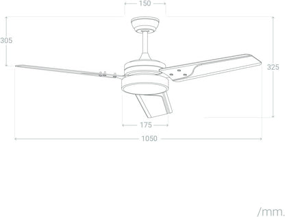 Ventilador sostre exterior amb i sense llum