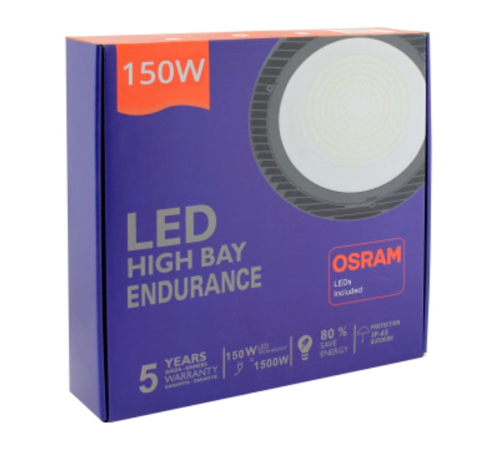 Eficacia lumínica: 140 Lm /W
Indice de deslumbramiento unificado UGR: ≤19
Angulo de apertura: 120º
Eficiencia: >95 %
Iluminanción uniforme:>0.8
Índice de rendimiento de color: Ra>80
Distribución de la luz: simétrico / rounde
Temperatura de la unión LED:≤80°
Temperatura de trabajo:-30°C ~ 45°
Temperatura de almacenaje: -25°C ~ +65°
Protección IP: IP65
Vida útil: 50000 Horas
Certificado: CE